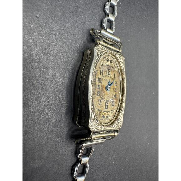 Vintage Helbros 1932 Women\'s Watch Art Deco Style 15J Star Case 14k Gold Filled main image 13